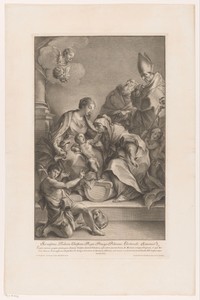Maria met kind, vergezeld door H. Anna, H. Zeno, H. Antonius en Johannes de Doper
