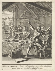 Maria Milet neemt wraak op de soldaten, 1579