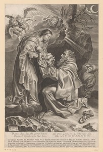 Maria overhandigt het Christuskind aan Franciscus