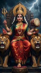 Mariamman Lion Throne