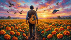 Marigold Field Walk
