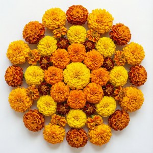 Marigold Mandala Flatlay