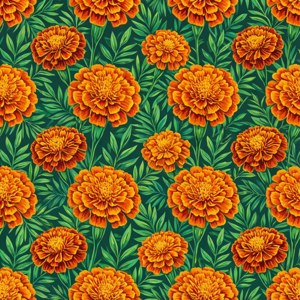 Marigold Pattern Tile