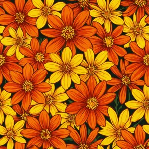 Marigold Pattern Tile
