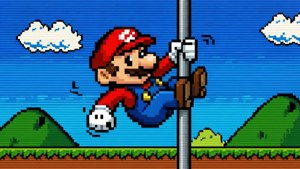 Mario Flagpole Slide