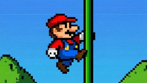 Mario Flagpole Slide