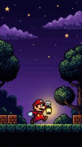 Mario Lantern Night