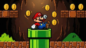 Mario Sliding Down Pipe