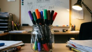 Markers in Jar Office