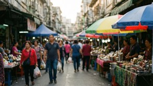 Market Blur Life