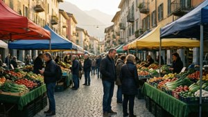 Market Morning Rush