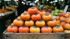 Market Stack Persimmons