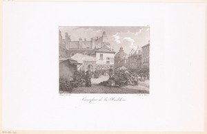 Markt op de Place de la Madeleine in Parijs