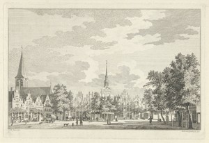 Marktplein te Goch, 1737