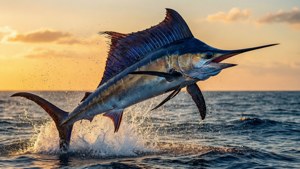 Marlin at Sunset