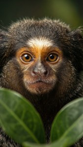 Marmoset Close-Up Portrait
