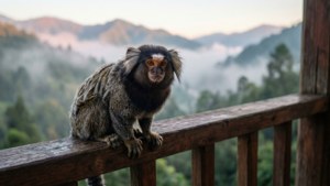 Marmoset Overlooking Valley