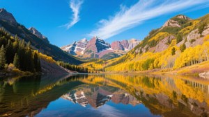 Maroon Bells Autumn Reflection