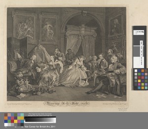 Marriage A-la-Mode, Plate IV (The Toilette)