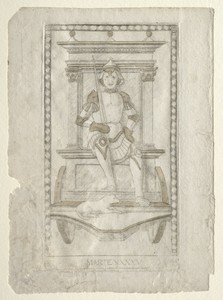 Mars (from the Tarocchi, series A:  Firmaments of the Universe, #45)