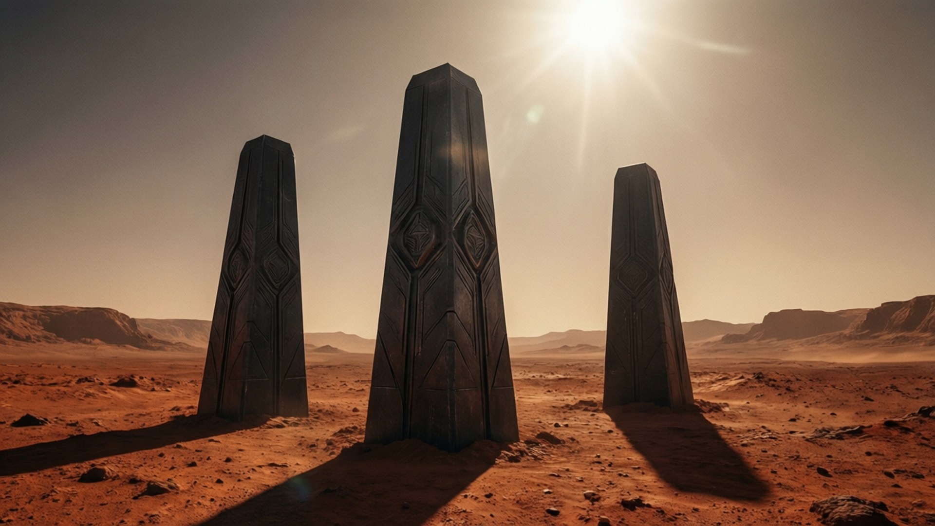 Mars Monoliths by Wallpapers.art Studio