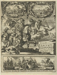 Mars volgt te paard de aanwijzingen van Mercurius