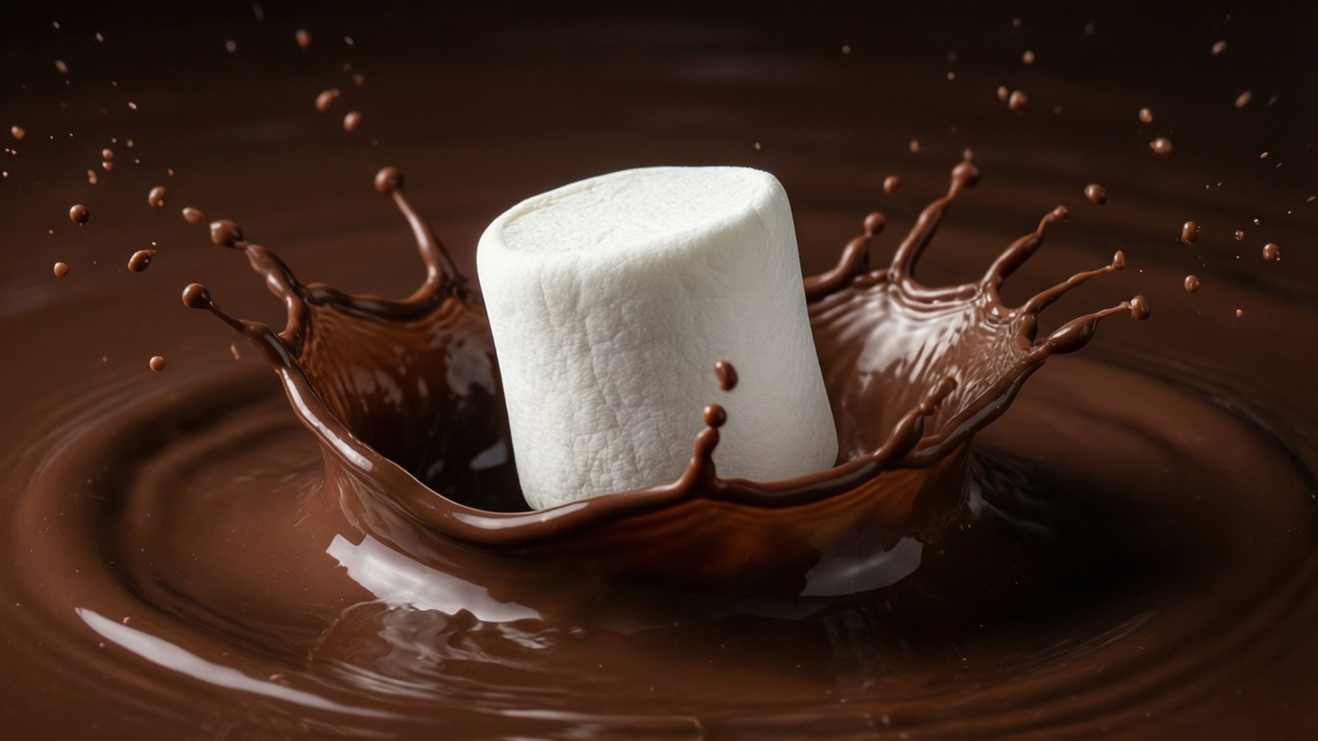 Marshmallow Chocolate Pool by Wallpapers.art Studio