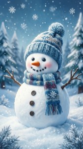 Marshmallow Snowman Winter