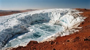 Martian Polar Ice Cap