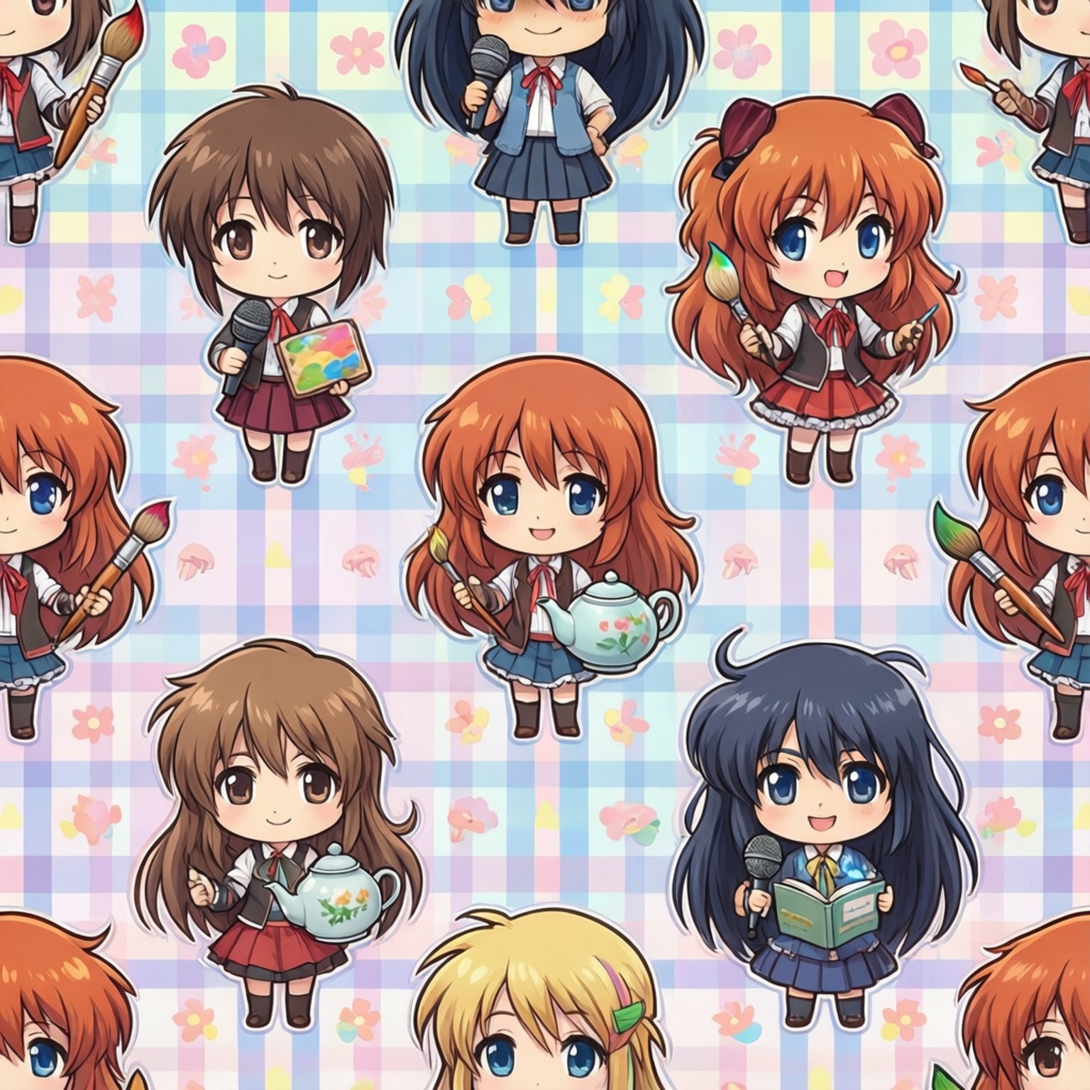 Mascot Seamless Pattern by Wallpapers.art Studio