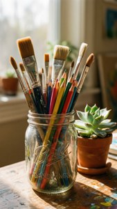 Mason Jar Art Supplies