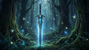 Master Sword in Dark Forest