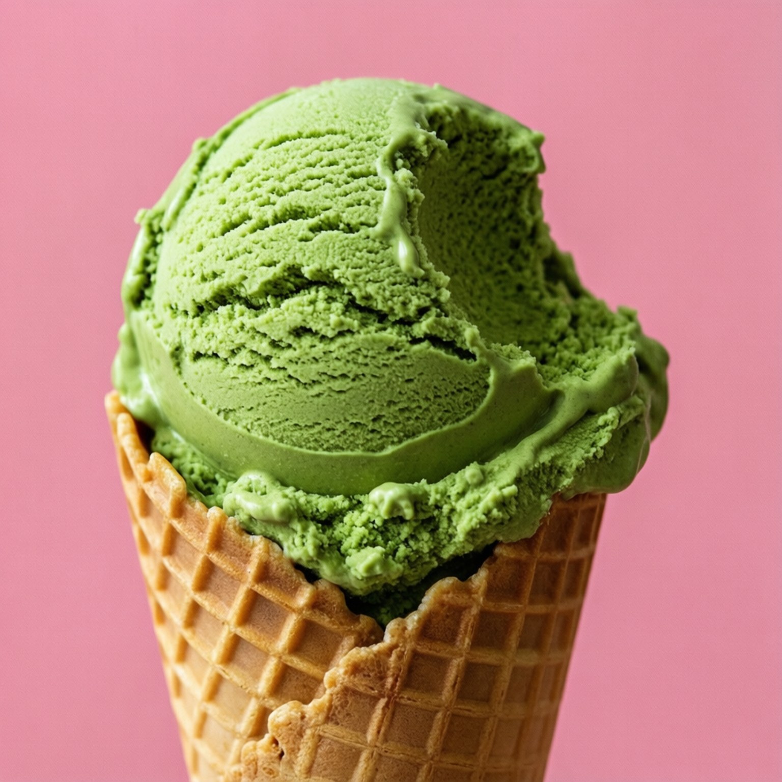 Matcha Ice Cream Cone by Wallpapers.art Studio