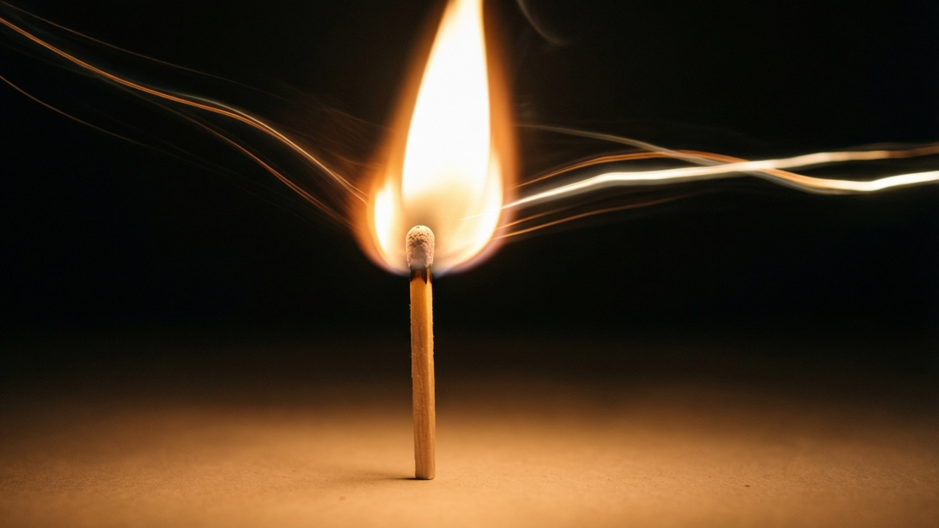 Matchstick Light Trail by Wallpapers.art Studio