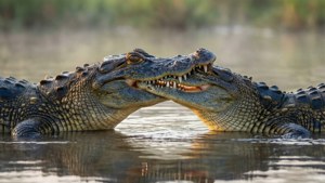 Mating Gharials