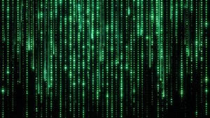 Matrix Neon Dot Grid