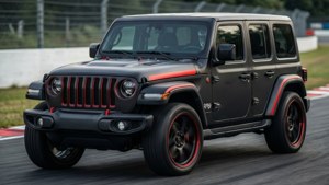 Matte Black with Red Accents