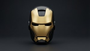 Matte Gold Minimalist Mask