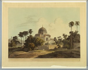 Mausoleum of Kausim Solemanee, at Chunar Gur, from "Oriental Scenery: Twenty Four Views in Hindoostan"