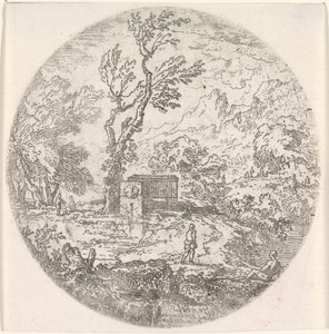 Mausoleum op een dijk