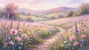 May Meadow Watercolor