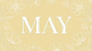 May Typography Minimal