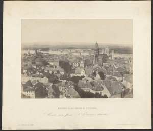 Mayence vu de l'Église de St. Étienne. / Menth seen from St. Etienne's church