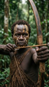 Mbuti Hunter Portrait