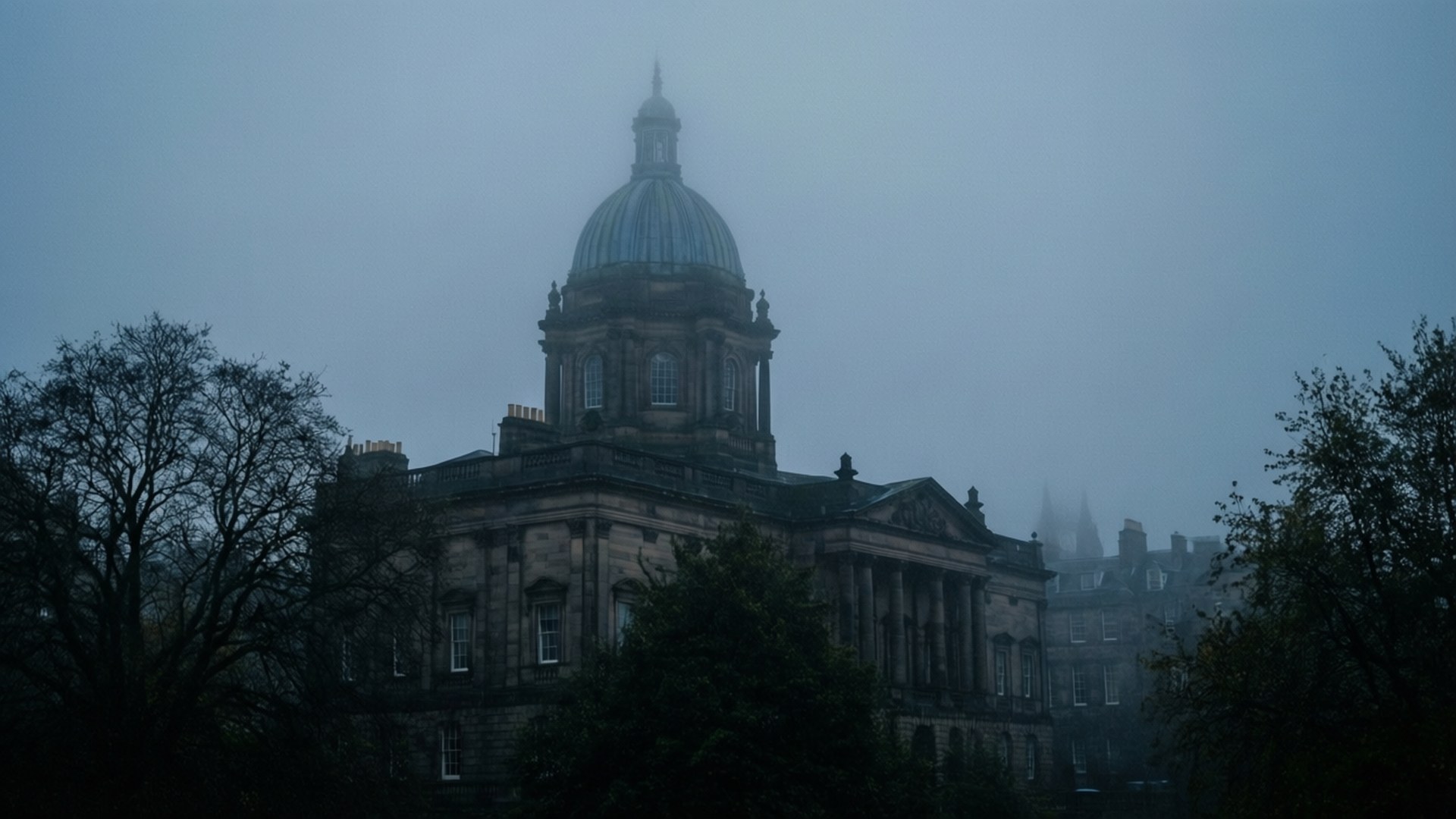 McEwan Hall in Fog by Wallpapers.art Studio