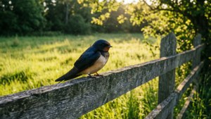 Meadow Fence Swallow