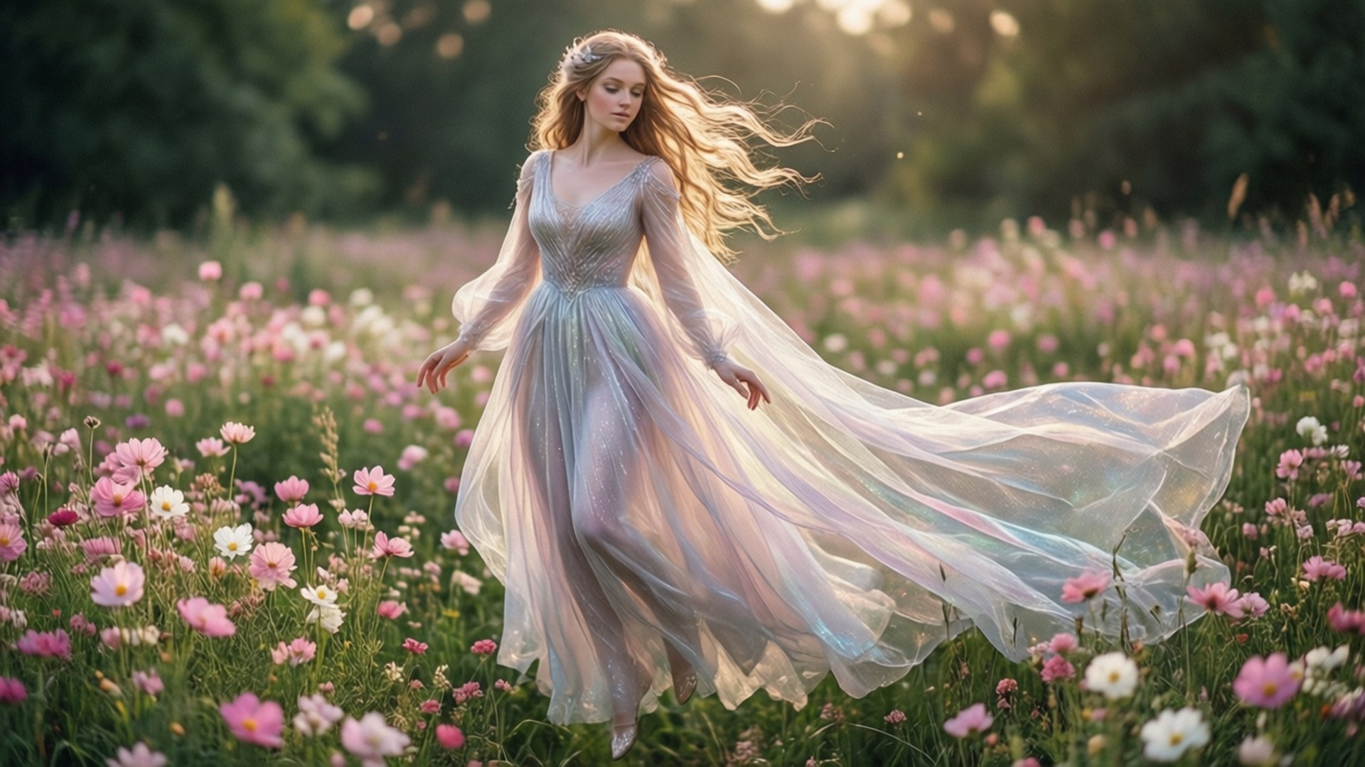 Meadow of Flowers by Wallpapers.art Studio
