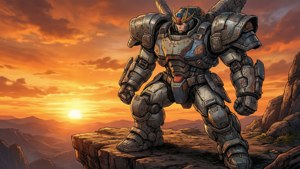 Mecha Hero Sunset