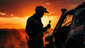 Mechanic at Sunset