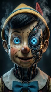 Mechanical Face Close-up